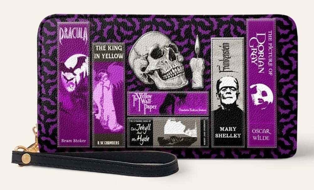 This Codex of Gothic Violet Echo Wallet Horror Goth Halloween Literature New